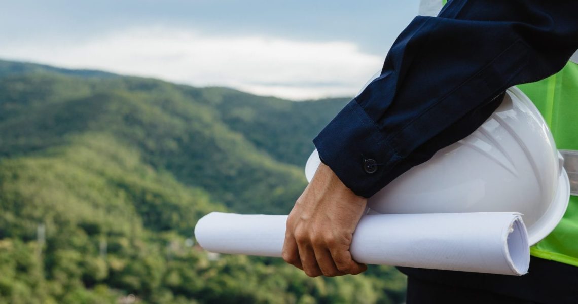 Young,Maintenance,Engineer,Man,Working,On,The,Mountain.,Environmental,Engineering