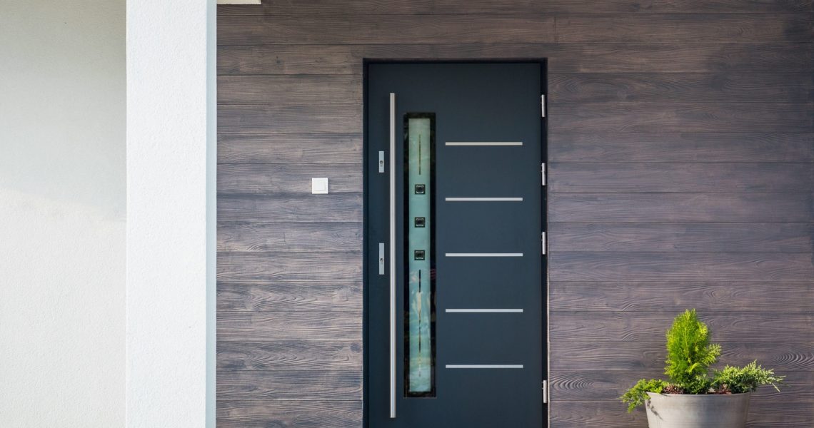 Facade,Of,A,Modern,Building,With,Modern,Doors